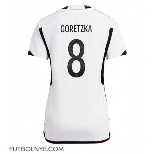 Camiseta Alemania Leon Goretzka #8 Primera Equipación para mujer Mundial 2022 manga corta
